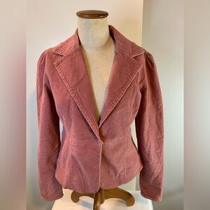 TRUE MEANING.Women's Pink Corduroy Jacket. 
Size 8